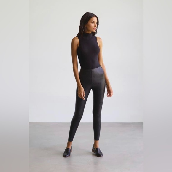 Commando Reptile Embossed Faux Leather Leggings - Picture 4 of 4